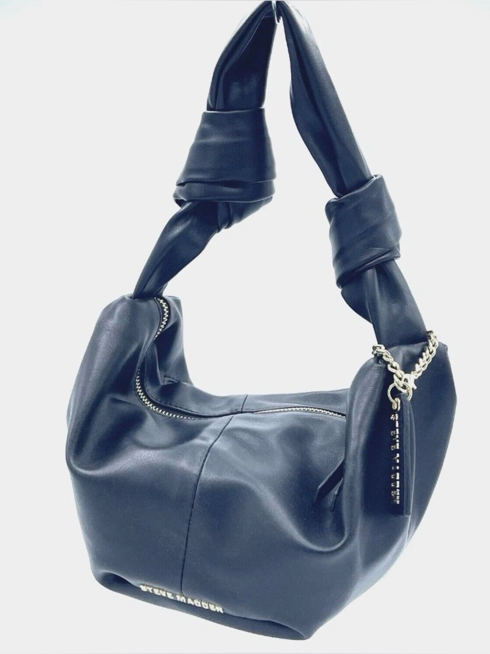 Steve Madden Women's Bgal Handbag black with embroidered/ silver tone Hardware